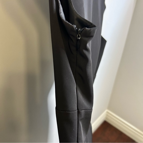 Calvin Klein | A-Line Dress | Collared & Cap Sleeve | Black | Size 12p - Picture 4 of 8